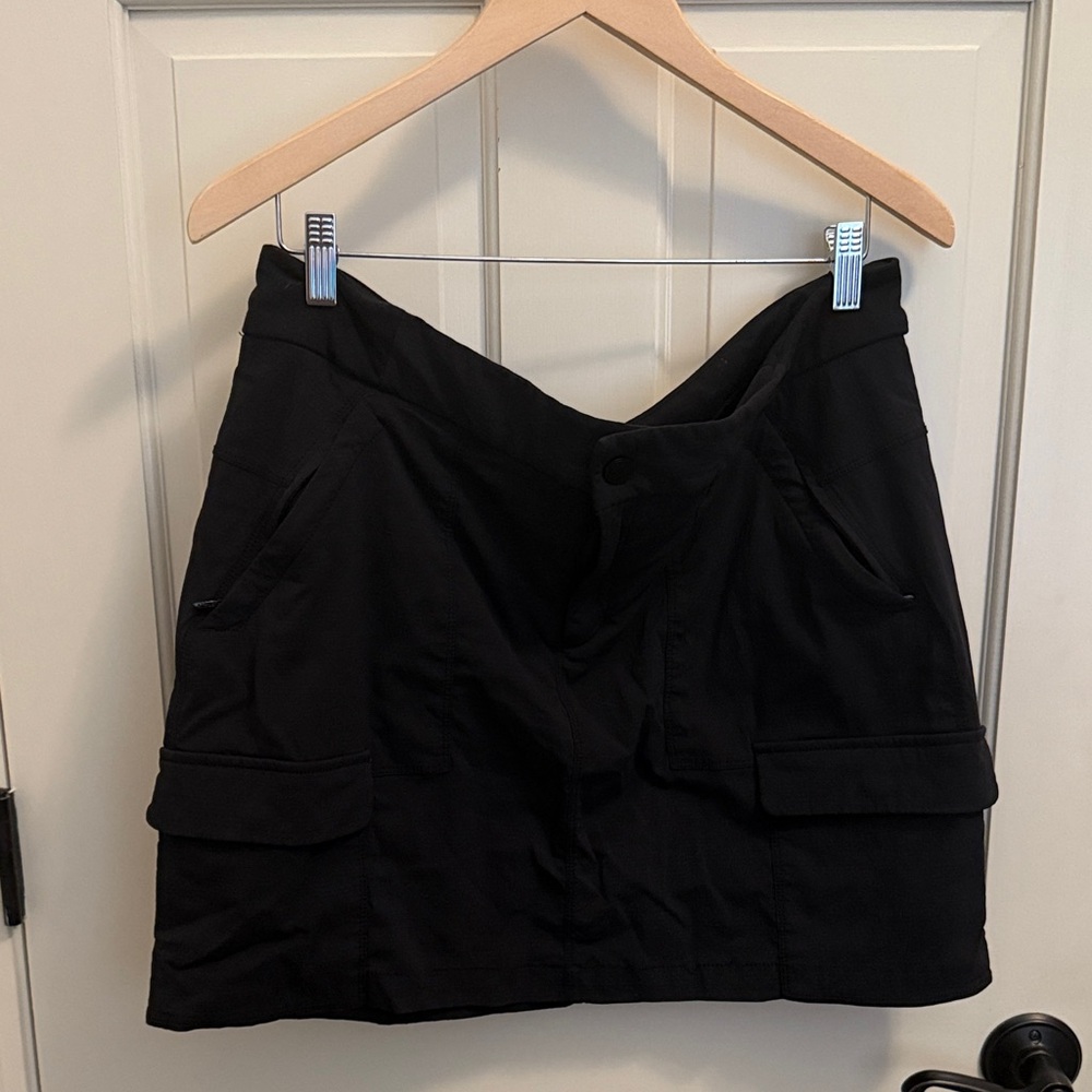 Black Cargo Skort